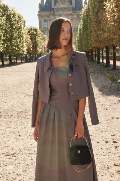Áo Blazer croptop Eser