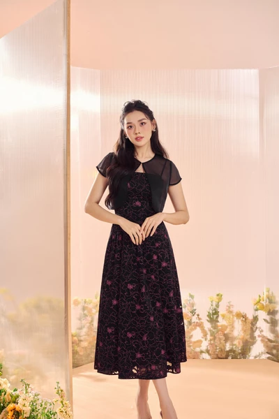 Set đầm họa tiết Viscose
