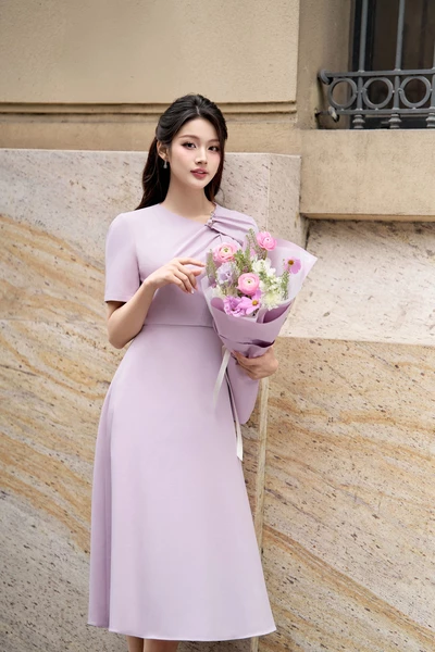 Lilas Charm - Đầm xòe Tuytsi