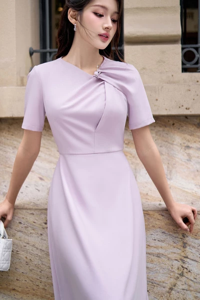 Lilas Charm - Đầm xòe Tuytsi