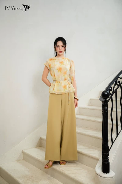 Golden Dune Pants – Quần suông lưng cao