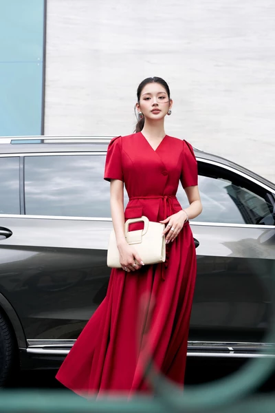 Tailored V Blouse - Áo kiểu ôm Tuytsi