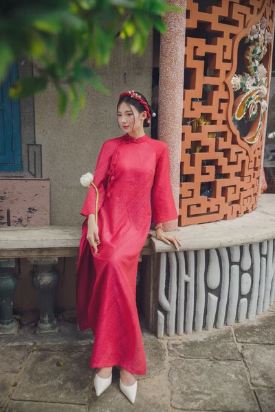 Áo dài Hồng Minh