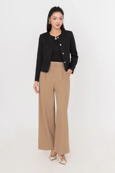 Áo khoác Twill dáng lửng