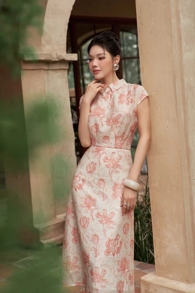 Áo sơ mi Floral Coral