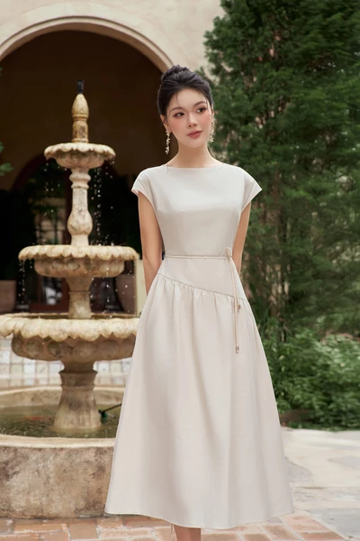 Đầm xòe tay hến ELYSIA