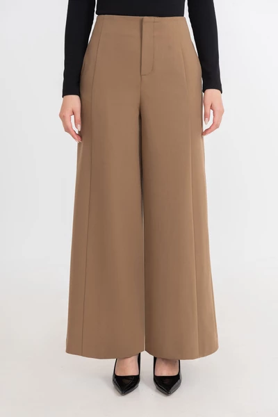 Quần suông ống rộng Camel Elegant