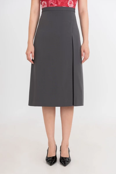 Chân váy A xẻ tà