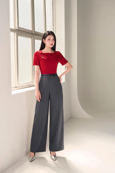 Quần Âu ống suông Grey Modern