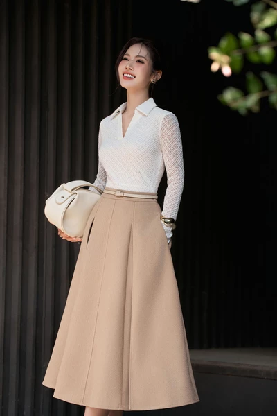 Chân váy xếp ly Camille Pleated