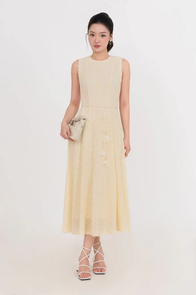 Đầm thun ren Golden Lace