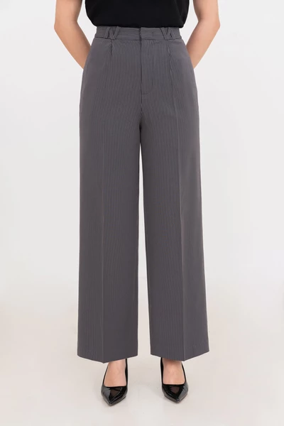 Quần suông kẻ Signature