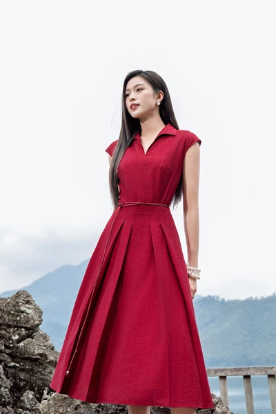 Đầm xòe Scarlet Lake