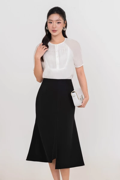 Áo kiểu Pleated Grace