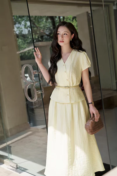 Chân váy lụa xòe 2 lớp