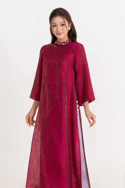 Áo dài Hồng Tường