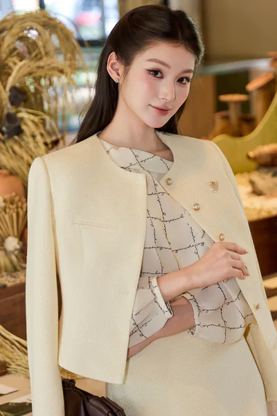 Áo vest Golden Tweed