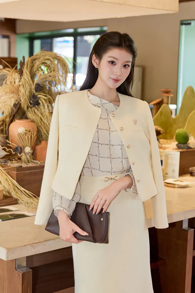 Áo vest Golden Tweed