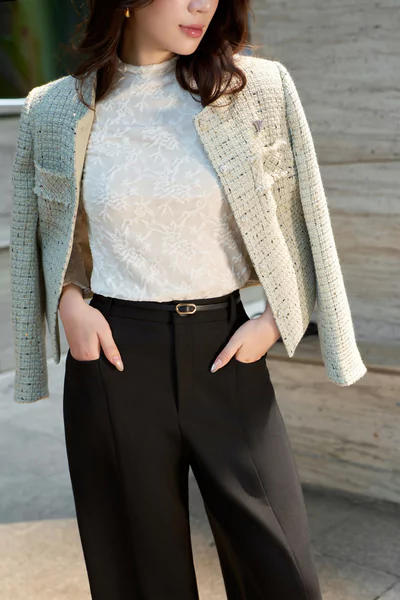 Áo Tweed Timeless Weave